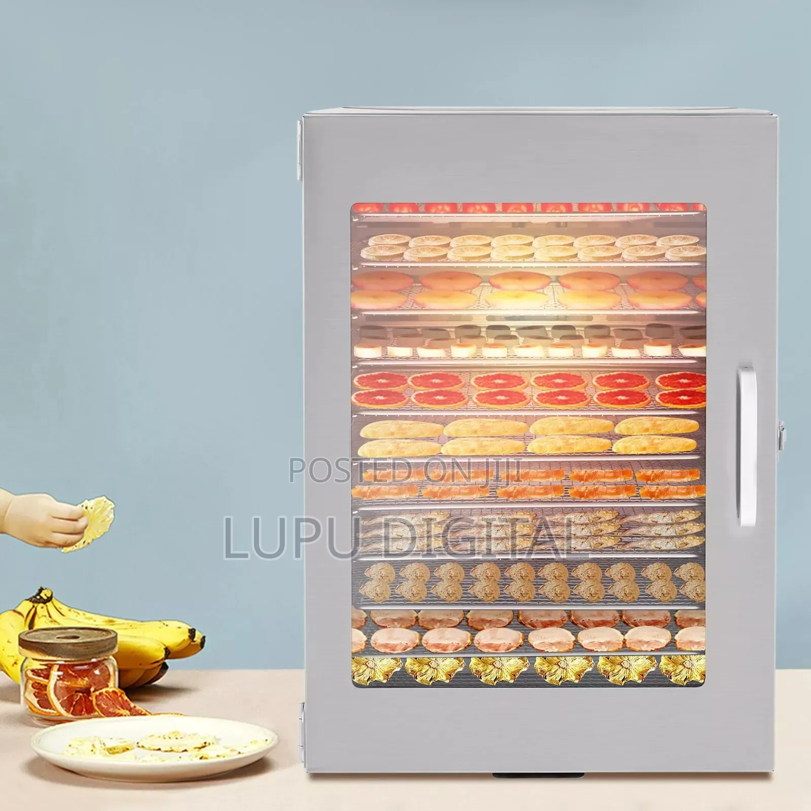 12 Tray Countertop Commercial. Electric Food Dehydrator