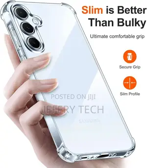 Mobilak Case With Samsung Galaxy A55 5G, Cover Transparent