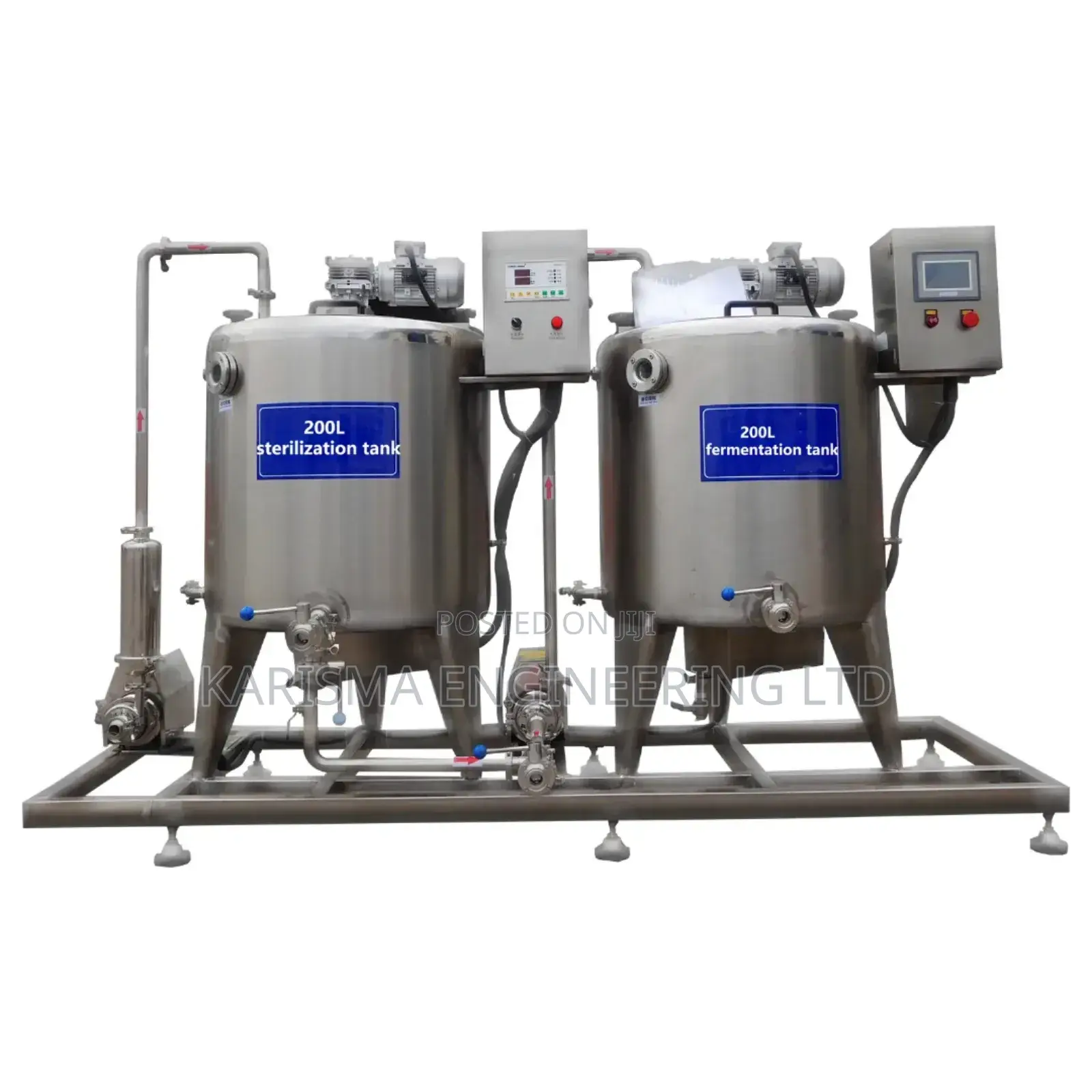 Milk Sterilization and Fermentation Tank.