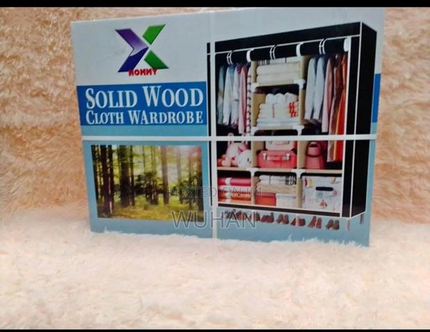 Wooden Three Column Wardrobe
