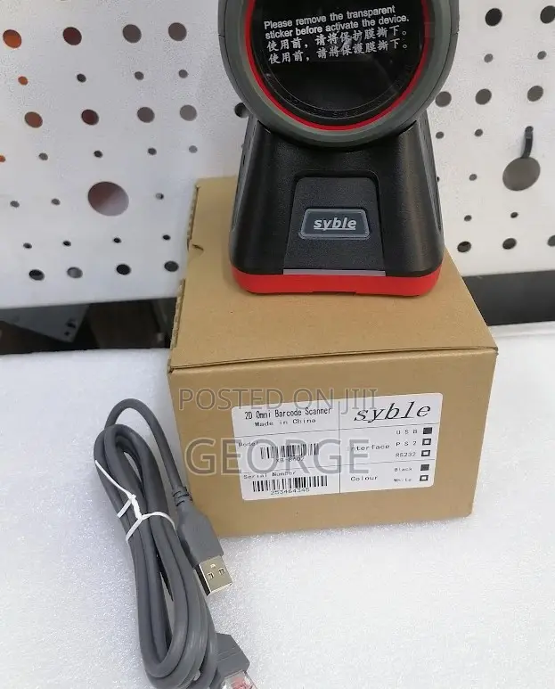 XB-8602H Verstile 2D Barcode Scanner Table Mount