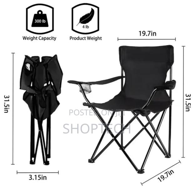 Portable and Foldable Camping Chair - main view