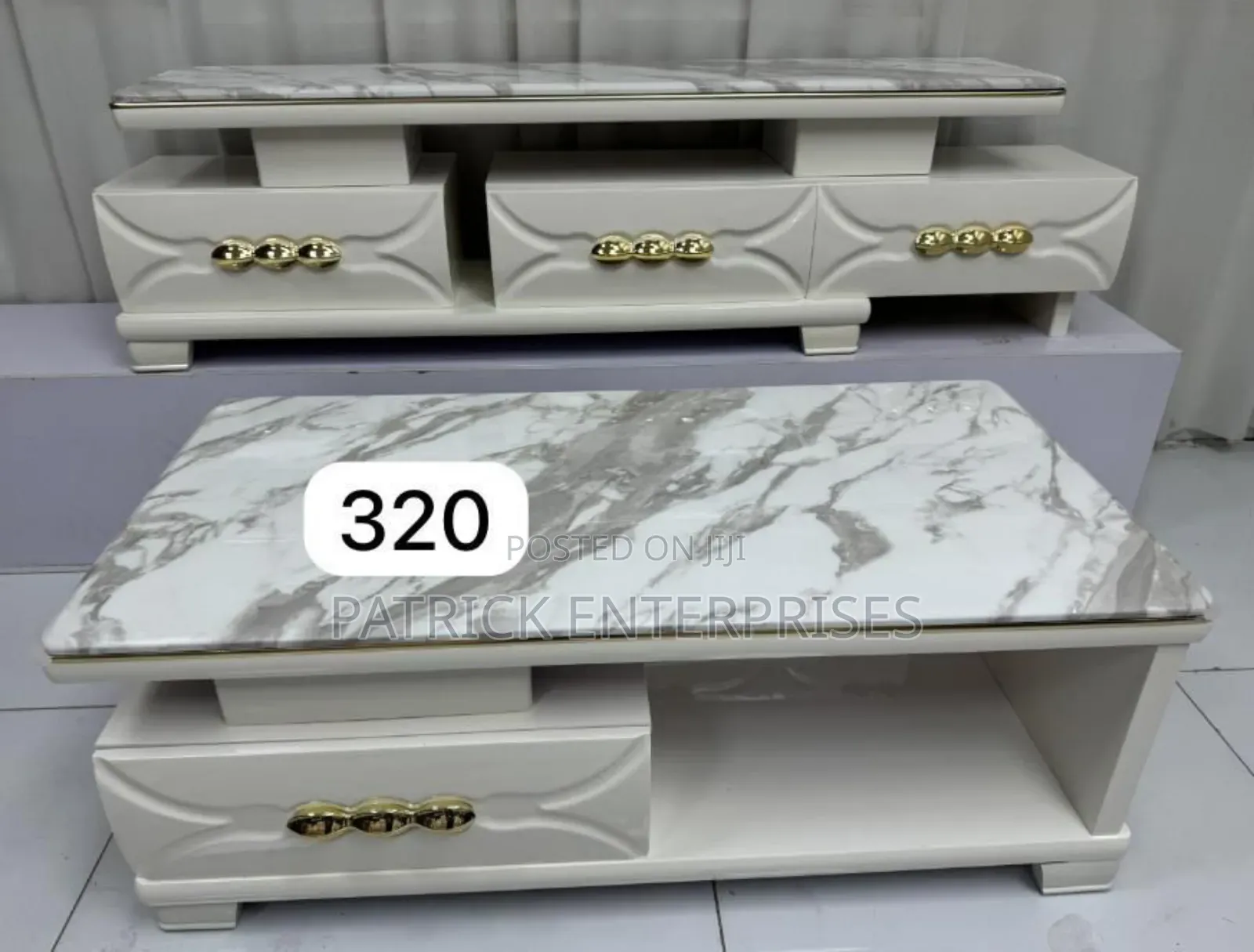 Impotent Modern Marble Coffee Table And TV Stand Marble