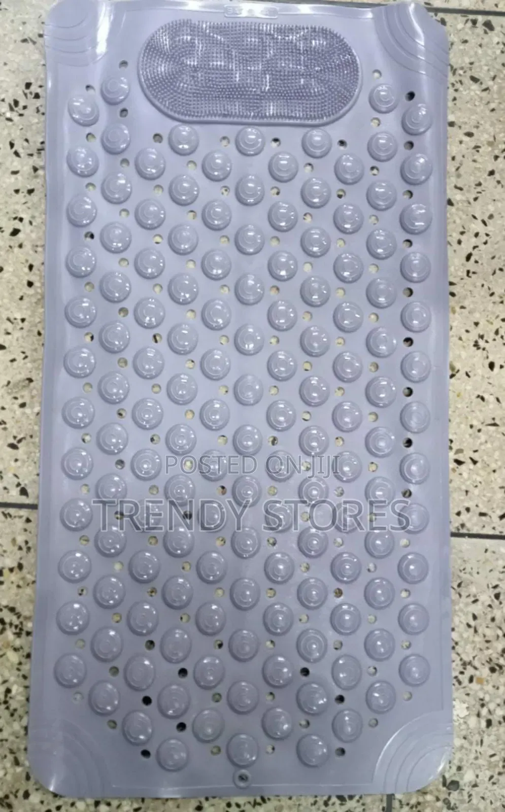 Grey Antislip Mat With Footscrub