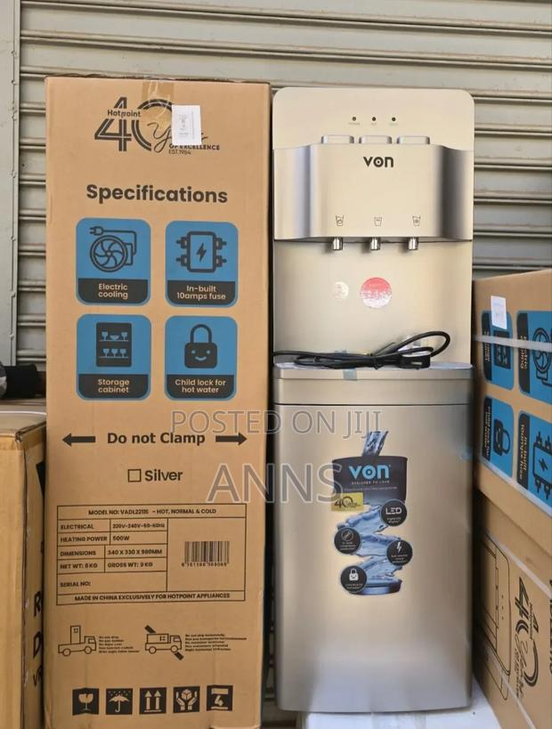 Von Silver Hot and Cold Water Dispenser