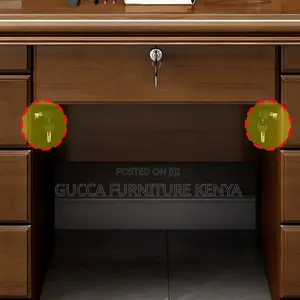 Office Tables:1.4 Meters Natural Mahogany Executive Table