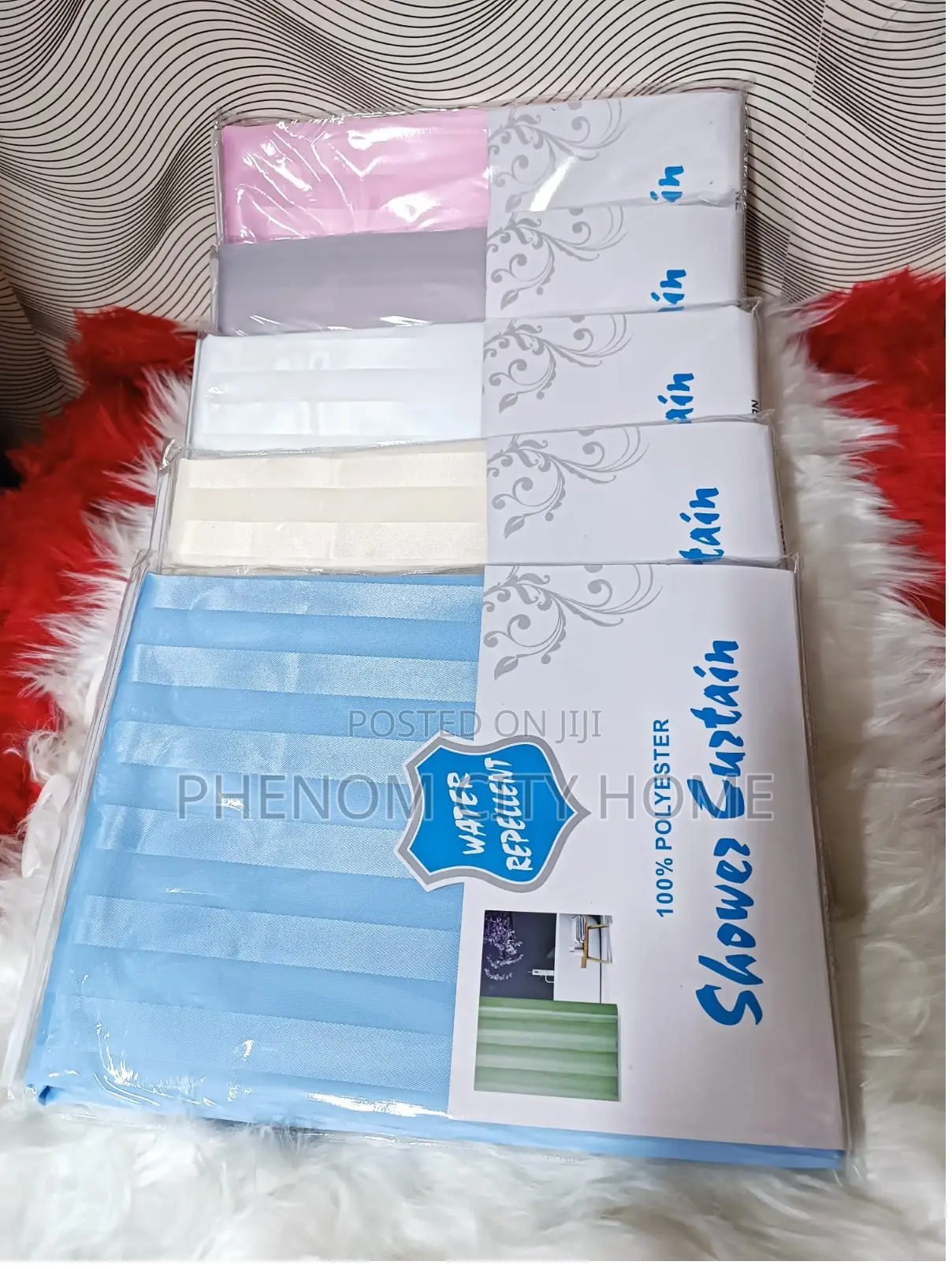 Blue Colour Shower Curtains