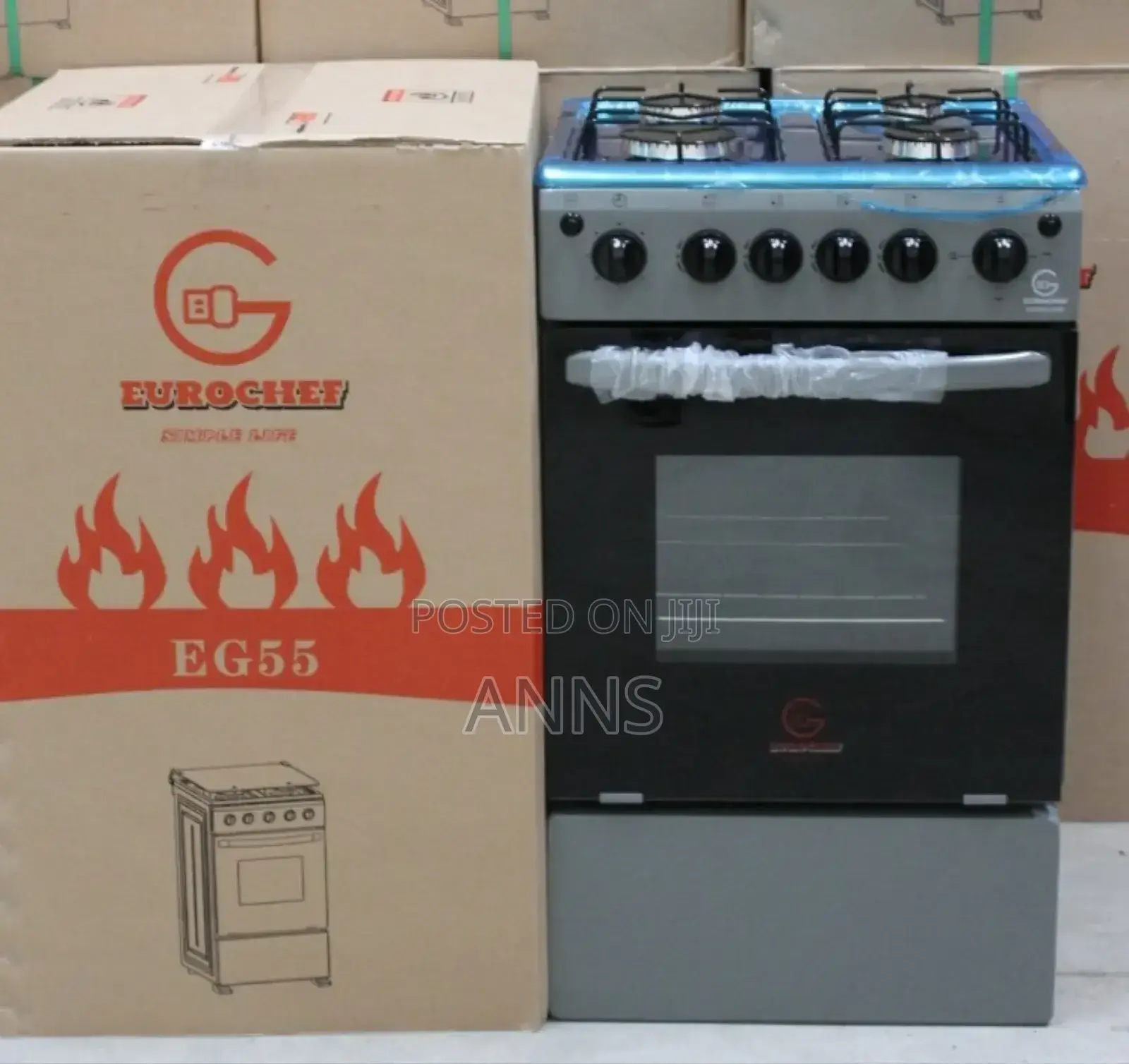 Eurochef Full Gas 50/55 Electric Oven +Timer Standing Cooker