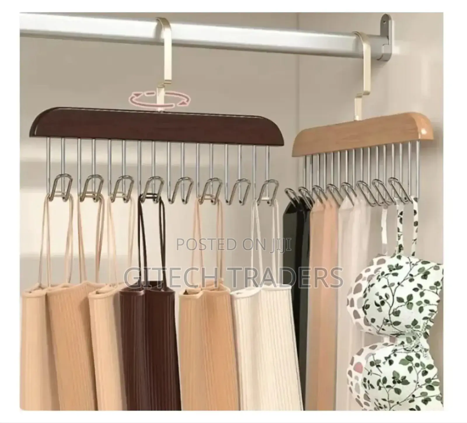 *Wooden Plank 8 Hook Hanger