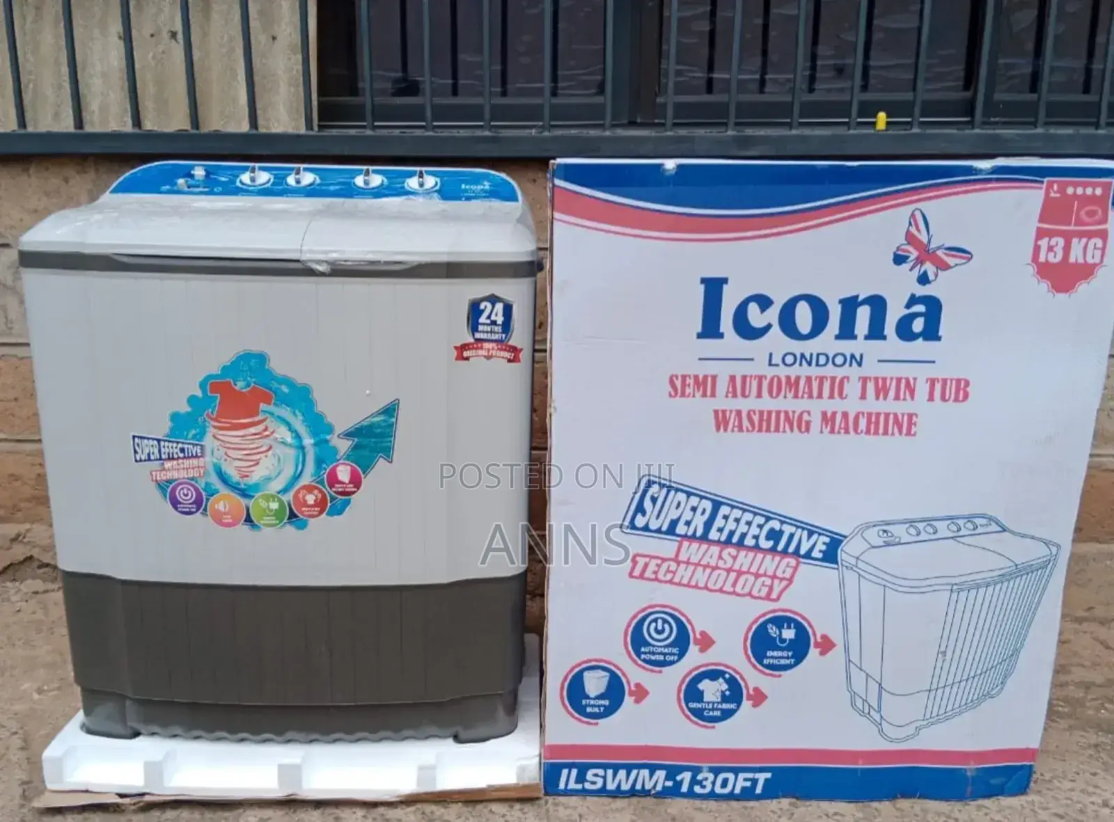 Icona 13kgs Twin Tub Washing Machine
