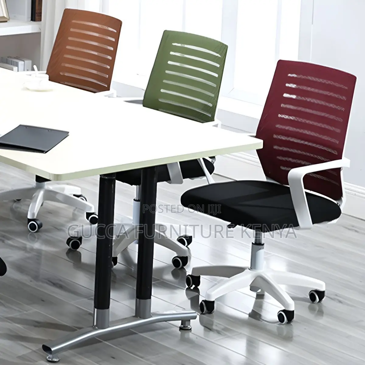 Office Chairs: Modern Mesh Color Conference Chair