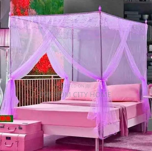 Rectangular Mosquito Net With Four Stands - main view