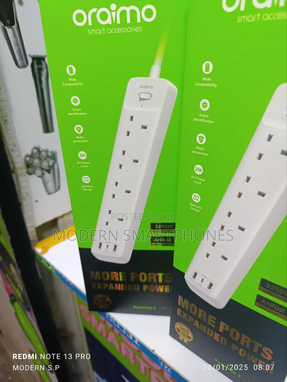 Oraimo Powerhub Smart Fast Charging 4 AC Outlets