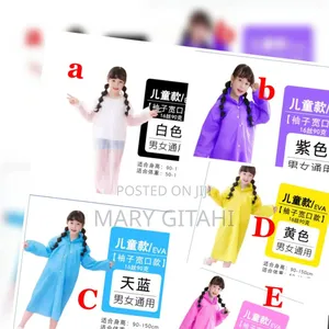 Durable Light Weight Eva Rain Coat