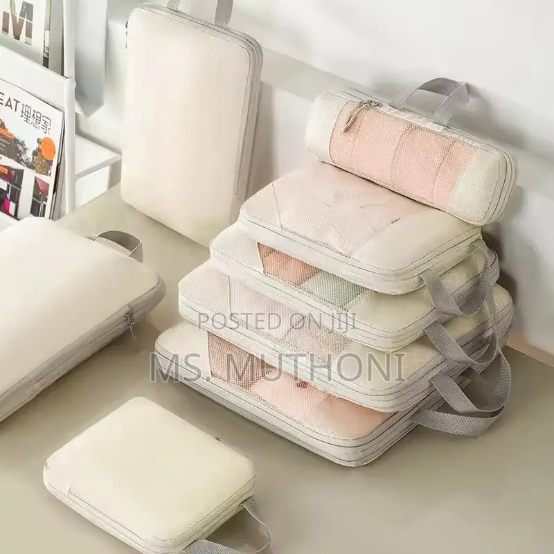 New Space Saver 8pcs Travel Suitcase Compression Cubes