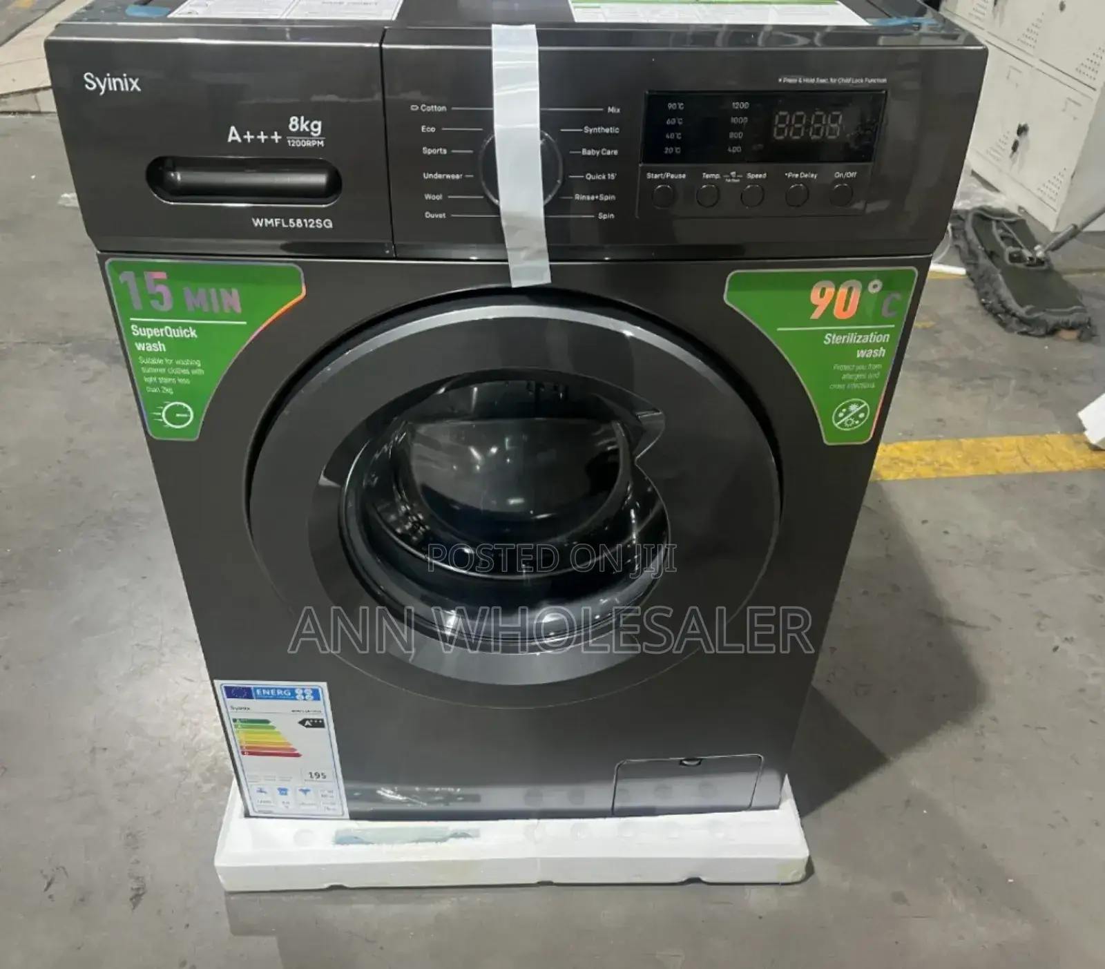 Syinix 8kgs Front Load Washing Machine S/-Fl