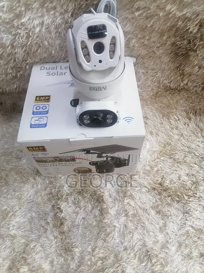 4g 6mp Ubox Dual Lens Ultra-Modern Solar-PTZ Camera