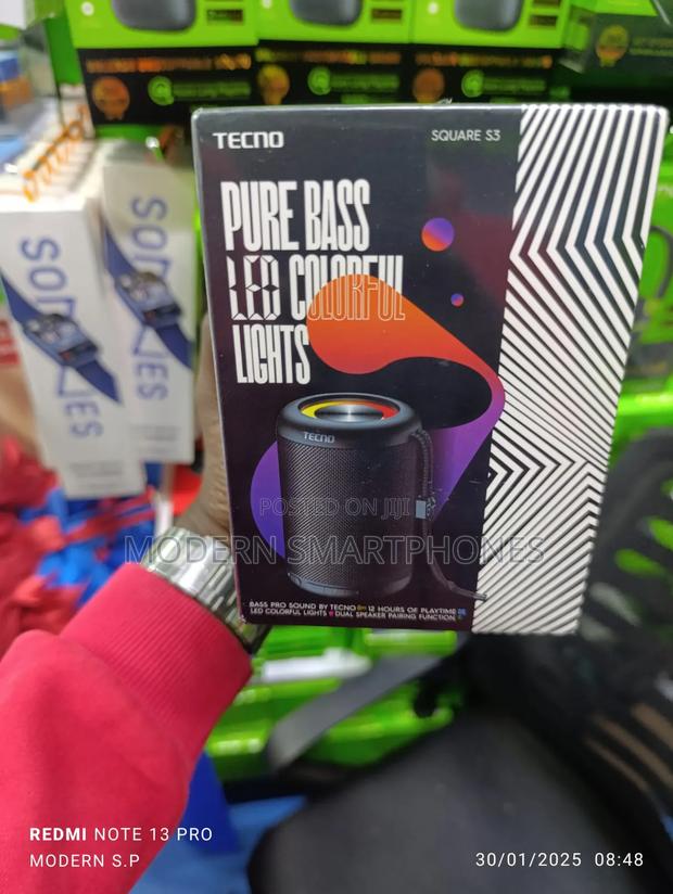 Tecno Square S3 Speaker 12hrs Music Playtime Pure Bass - thumbnail 4