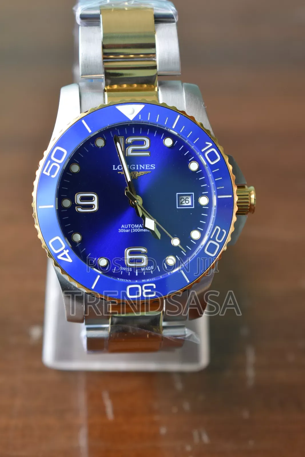 Longines Hydroconquest Two Tone Blue Dial Watch
