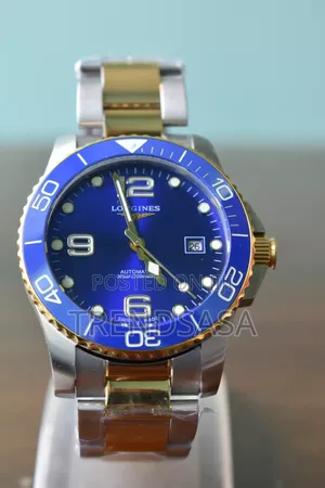 Longines Hydroconquest Two Tone Blue Dial Watch