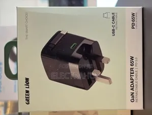 Green Lion 65W PD With Retractable Built in Cable New Sealed