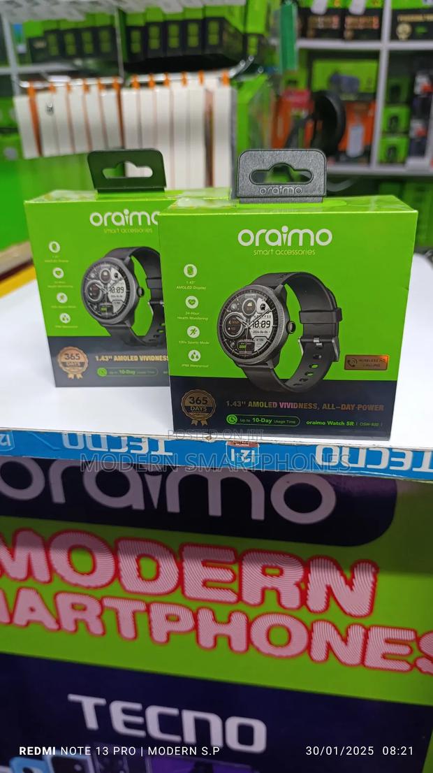 Oraimo Watch 5R 1.43'' Amoled IP68 Smart Watch - thumbnail 3