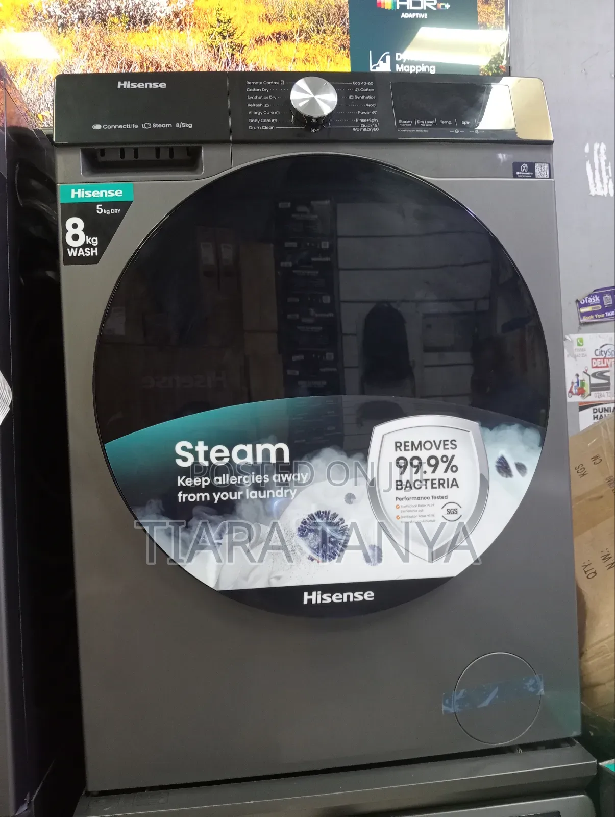 Hisense 8kg Front Load Washer and 5kg Dryer