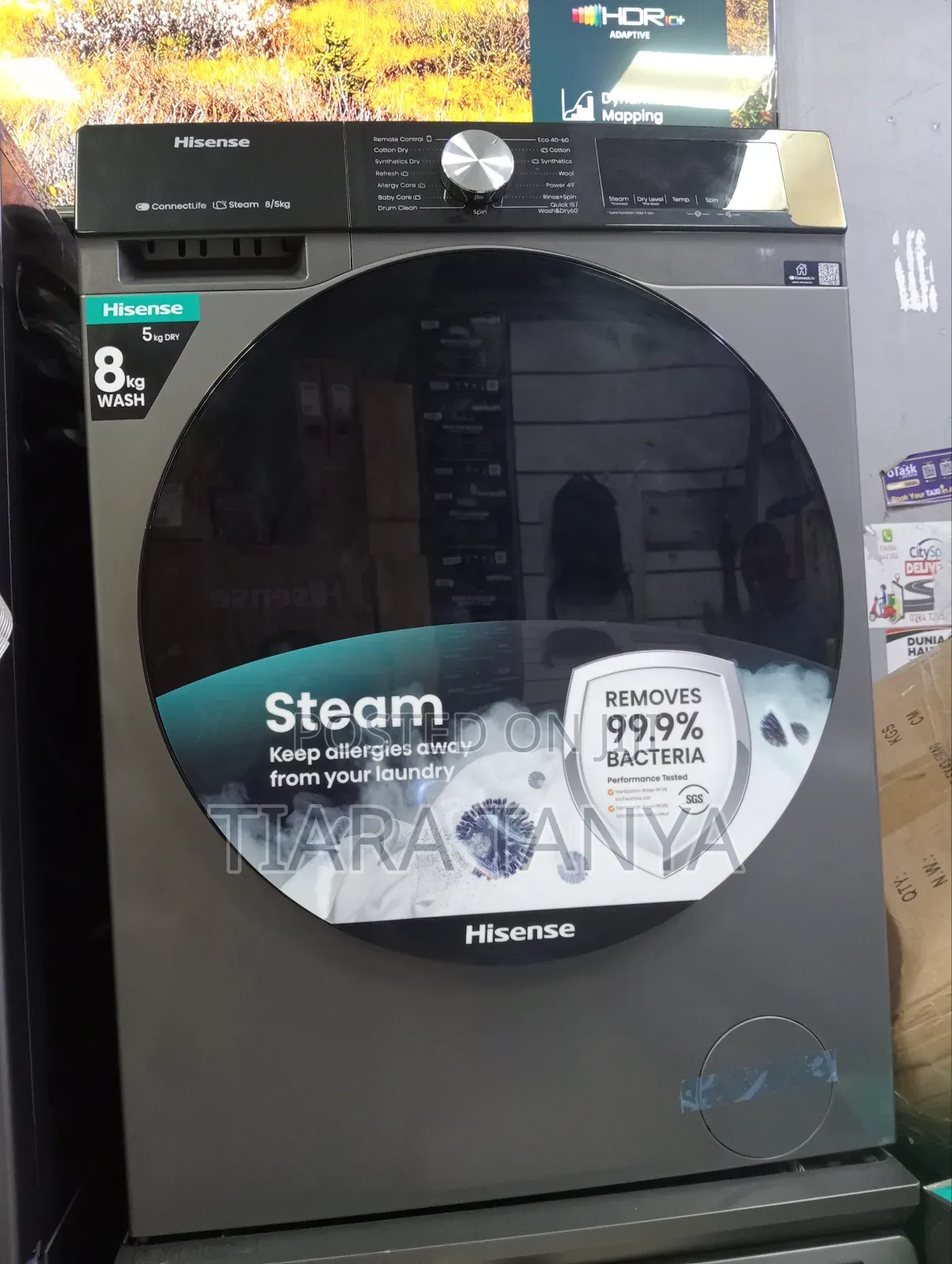 Hisense 8kg Front Load Washer and 5kg Dryer