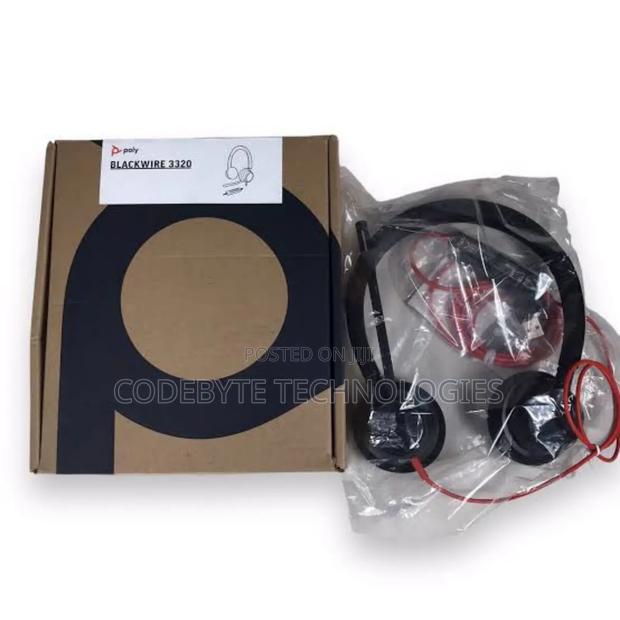 Plantronics Blackwire (3320) Wired Dual-Ear (Stereo) Headset