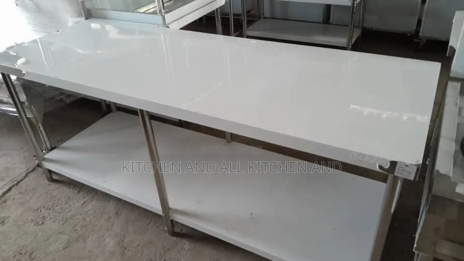 Shelved Work Table,Stainless Steel