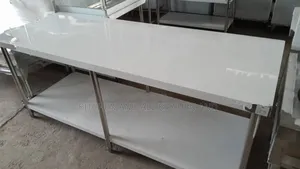 Shelved Work Table,Stainless Steel
