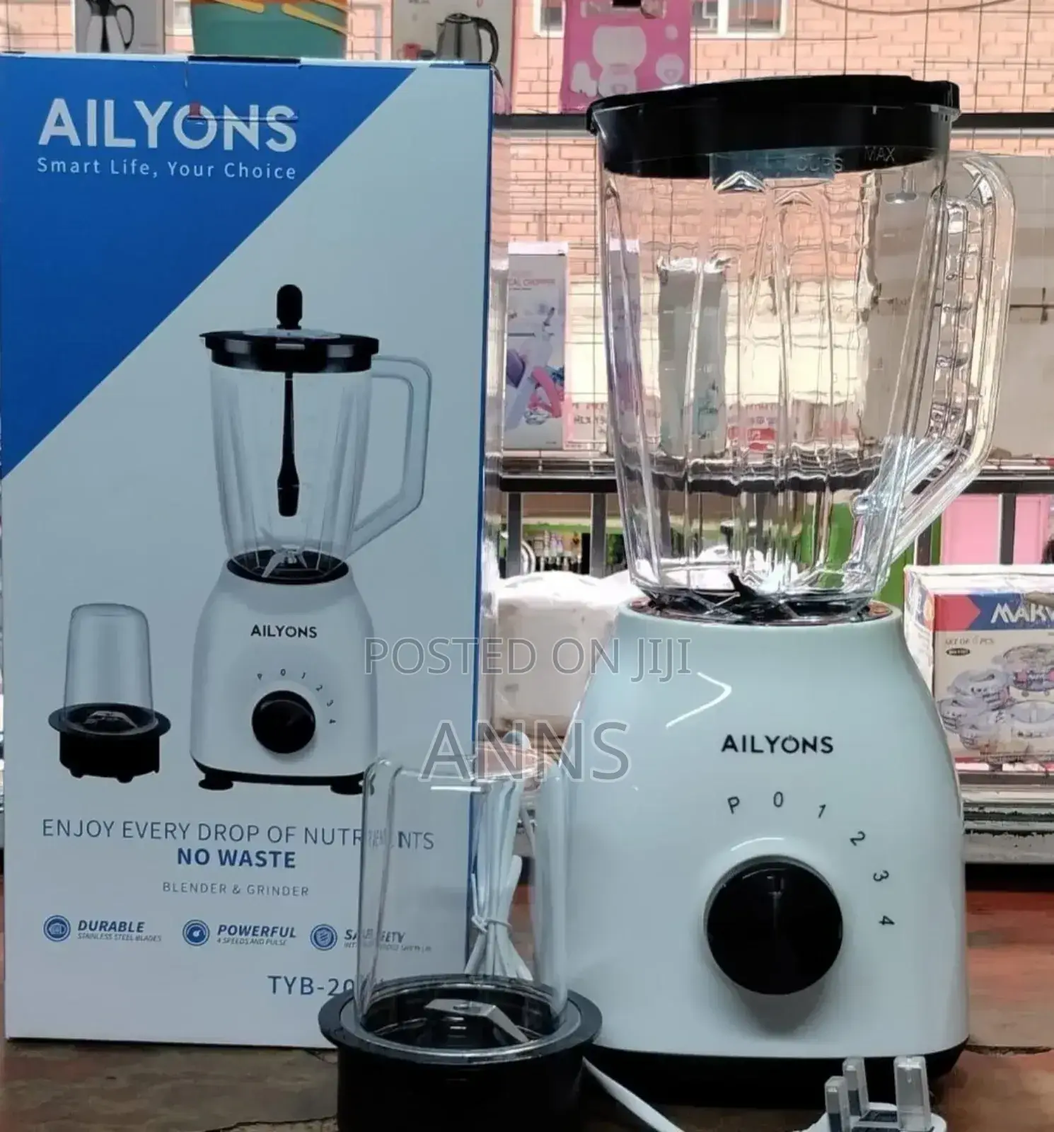 Ailyons 2 in 1 With Adjustable Knob Blender