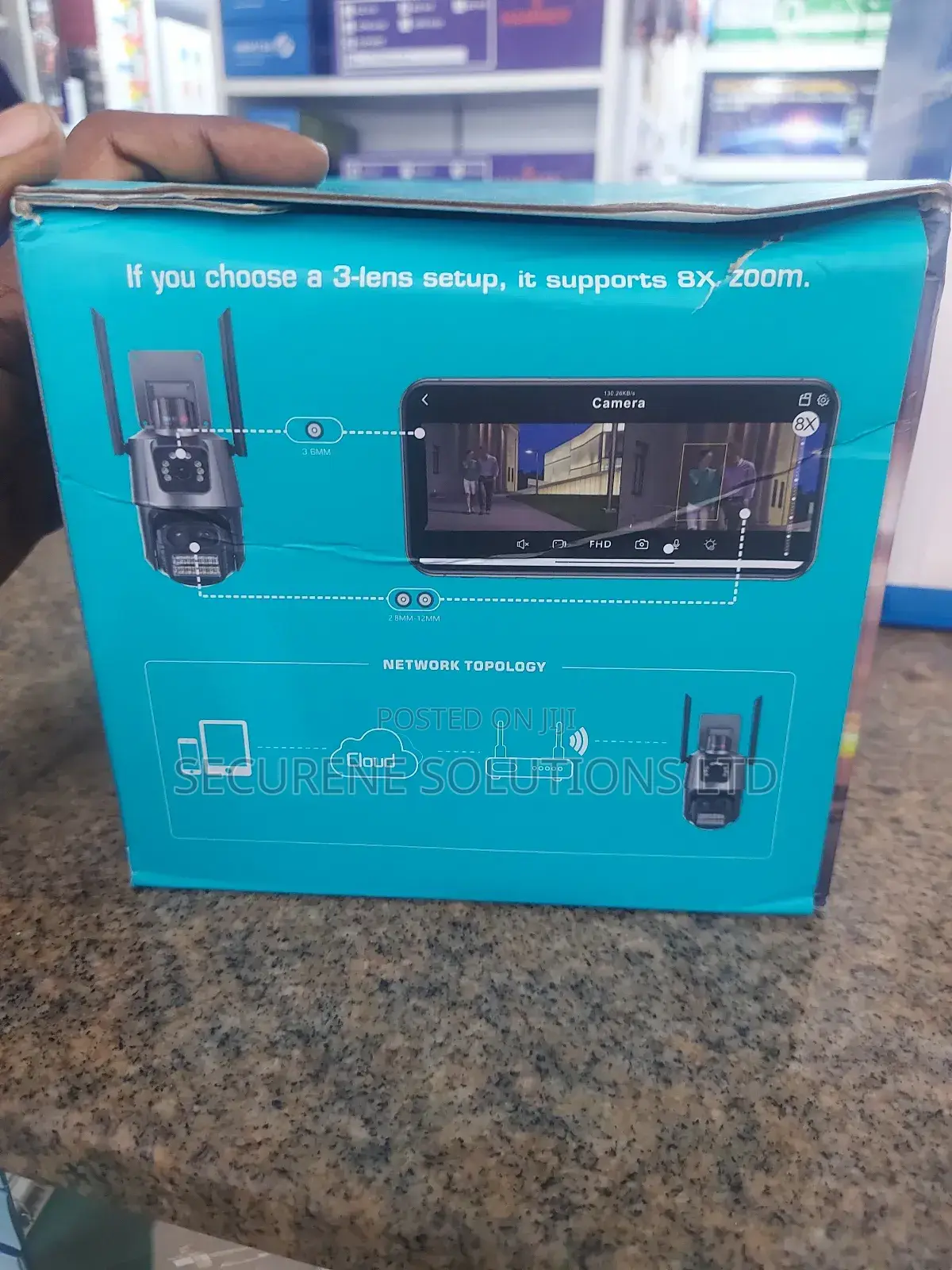 9MP Wifi IP Camera With 3 Lenses.