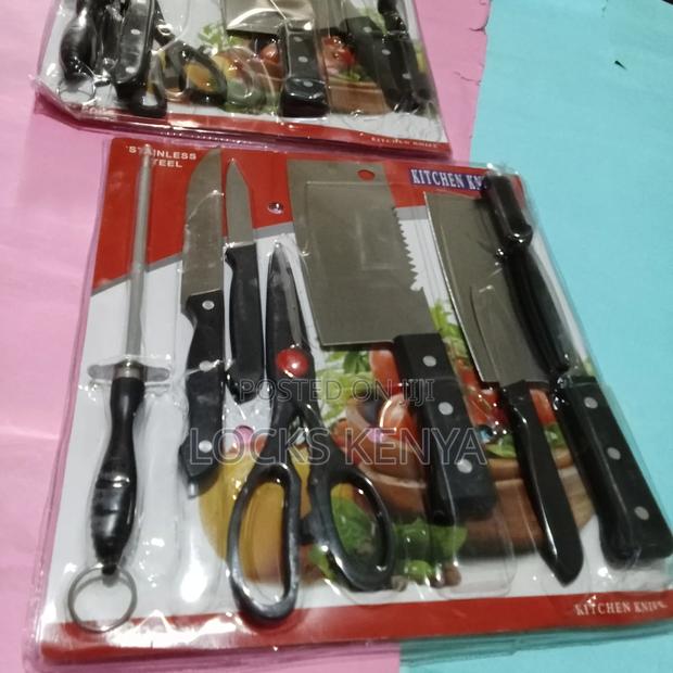 Black Knife Set 8 Pc