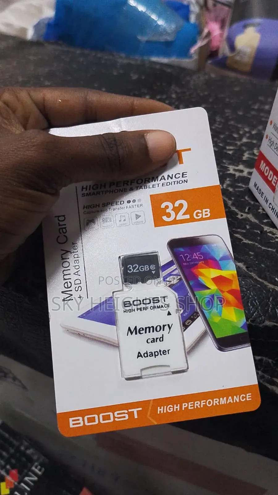 BOOST 32GB High Speed Memory Card Micro SD + SD Adapter