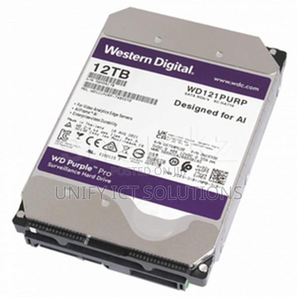 WD Purple Pro Surveillance Hard Drive–12TB, 256 MB, 7200 RPM