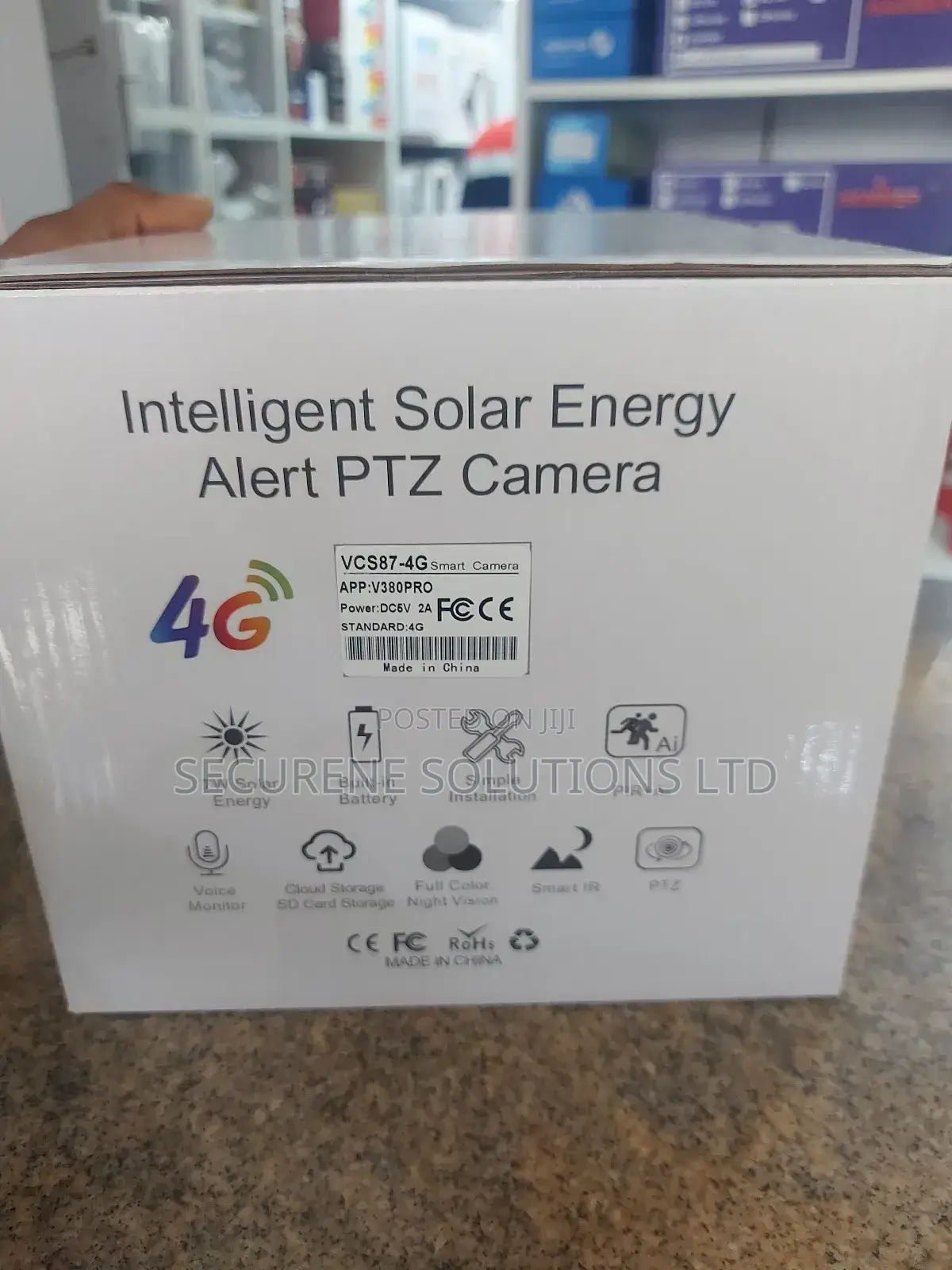 Dual Lens Outdoor 4G Solar Camera With Wifi Functionality.