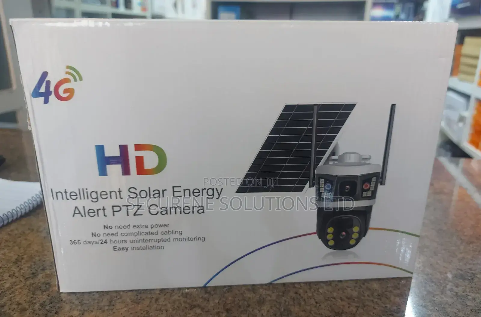 Dual Lens Outdoor 4G Solar Camera With Wifi Functionality.