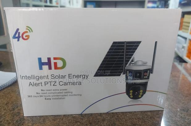 Dual Lens Outdoor 4G Solar Camera With Wifi Functionality.