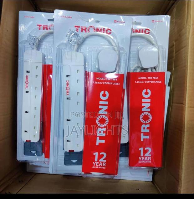 Power Supply Electrical Extension Cables Socket UK 4way