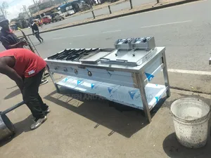 Combined Gas Cooker With Electric Fryer