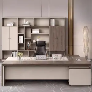 Office Tables:160cm Executive L-Shape Office CPU Stand