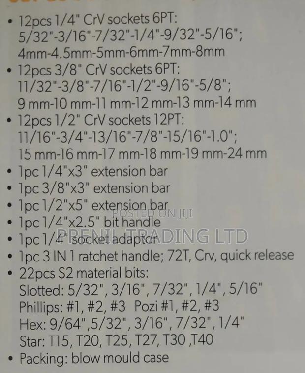 65 PCS Socket Set - thumbnail 3
