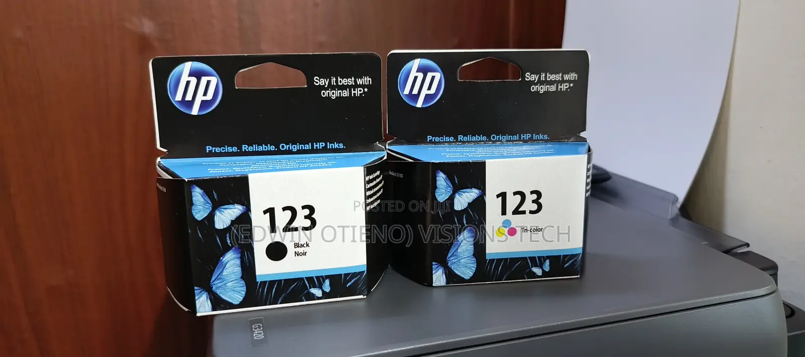 HP 123 Black/Tricolor Deskjet 2630 Cartridge
