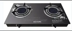 AILYONS 2 Burner Glass Top Gas Cooker