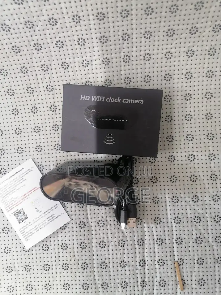 Just Out Wifi Clock Spy Camera With Audio Speaker