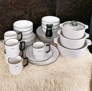 25 PCS Dinner Set With Salt Shaker