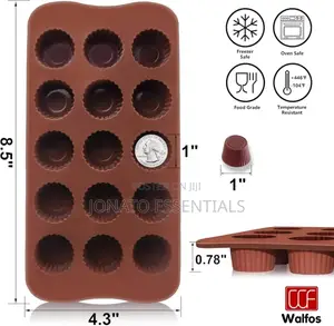 15 Slot Silicone Chocolate Mould, Mold