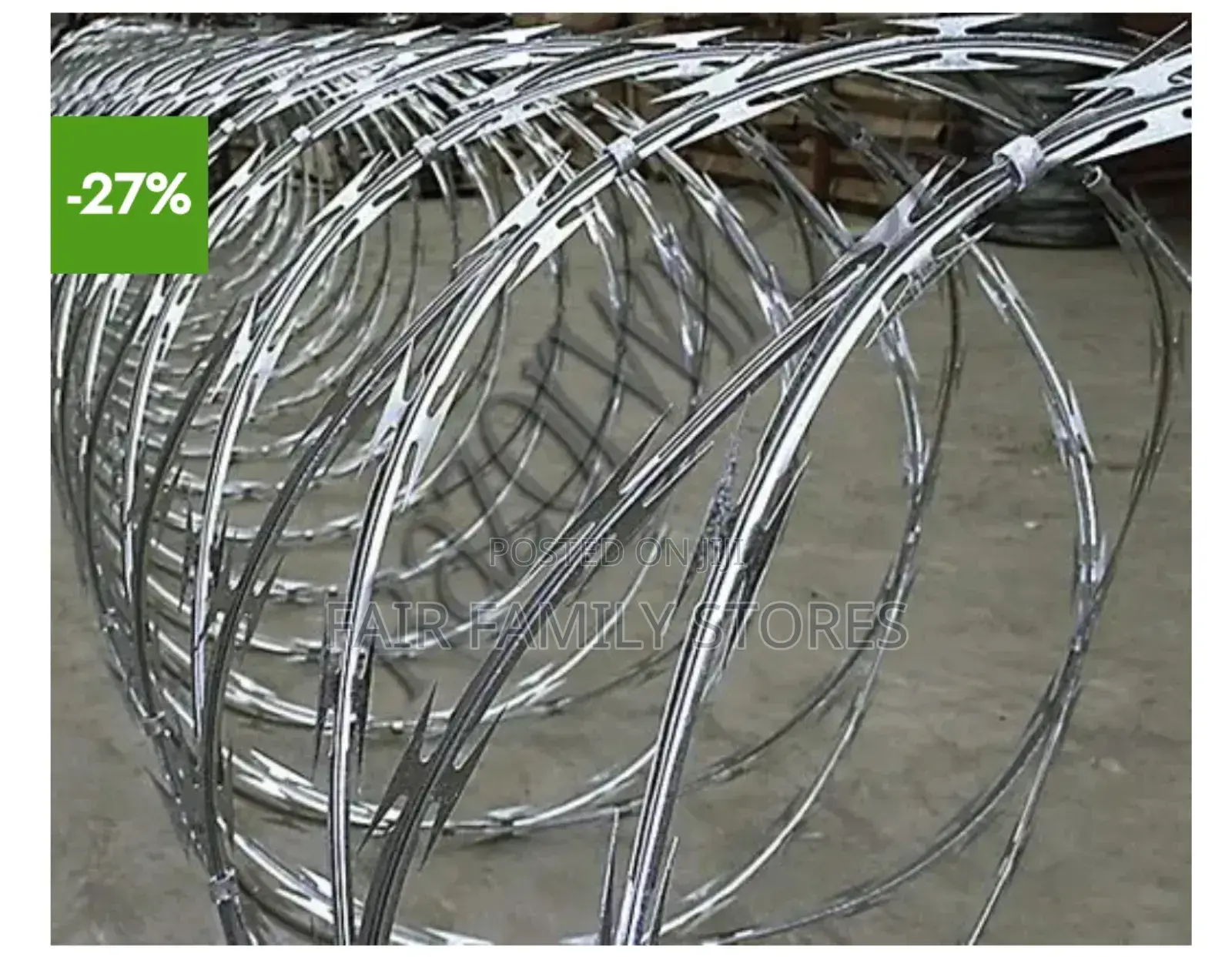 730mm Double Galvanized Razor Wire