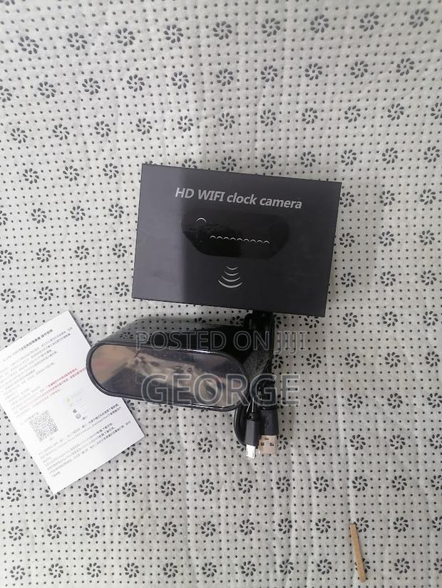 Magnificient Wifi Clock Spy Camera With Audio Speaker